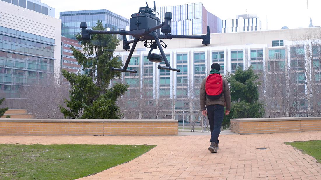 MIT CSAIL affiliate Makram Chahine leads an autonomous drone guided by liquid neural networks during outdoor testing